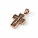 Kids' Red Gold Cross with Blackened Finish P-0508 foto 2