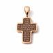 Kids' Red Gold Cross with Blackened Finish P-0508 foto 3